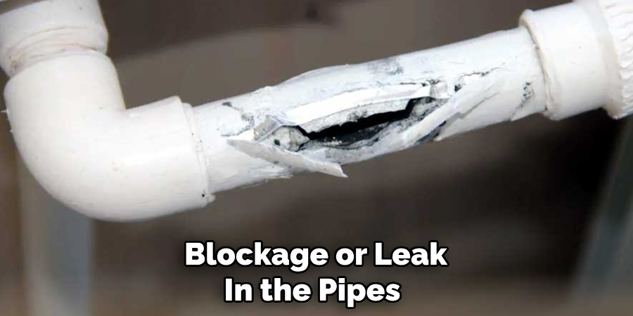 Blockage or Leak
In the Pipes