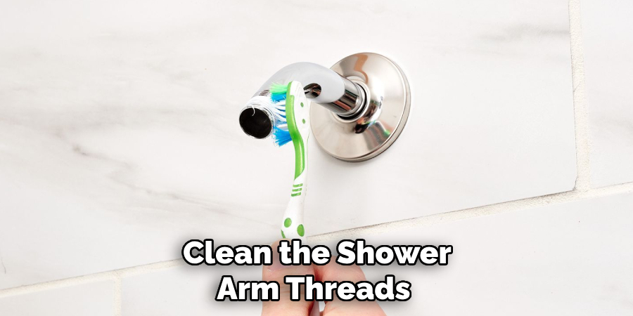 Clean the Shower Arm Threads