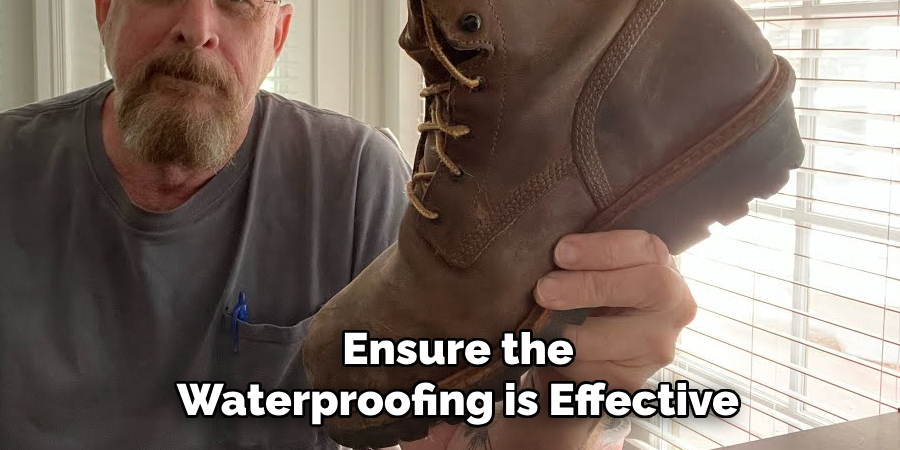 Ensure the Waterproofing is Effective
