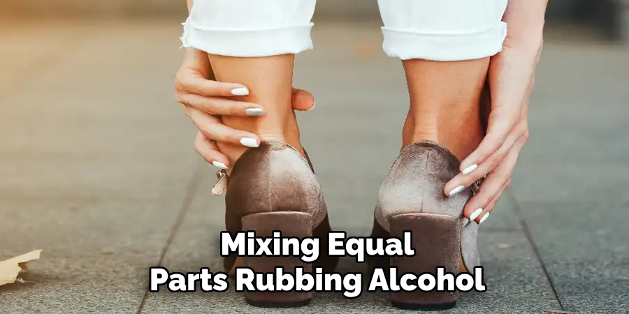 Mixing Equal Parts Rubbing Alcohol