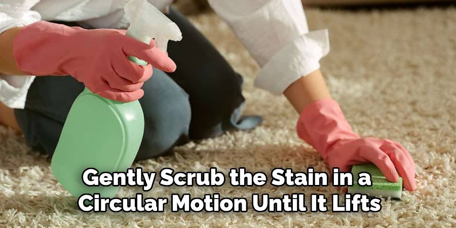 Gently Scrub the Stain in a Circular Motion Until It Lifts